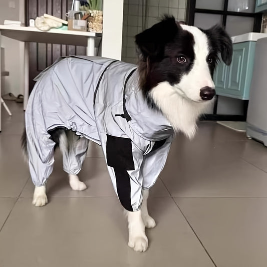 Imperméable Chien Réfléchissant - Technologie Luminescente pour Sécurité Nocturne