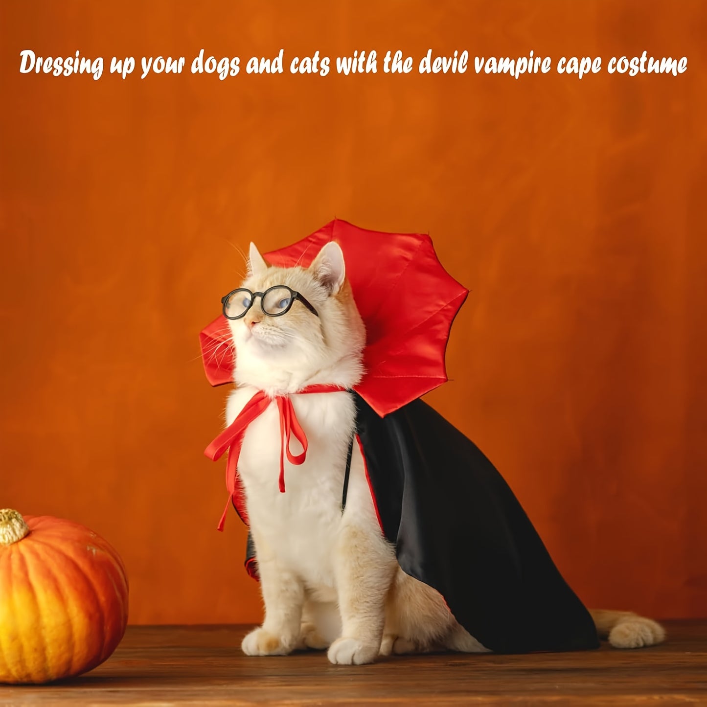 Cape Vampire XUNDI Chien Chat - Costume Halloween avec Bretelles Ajustables