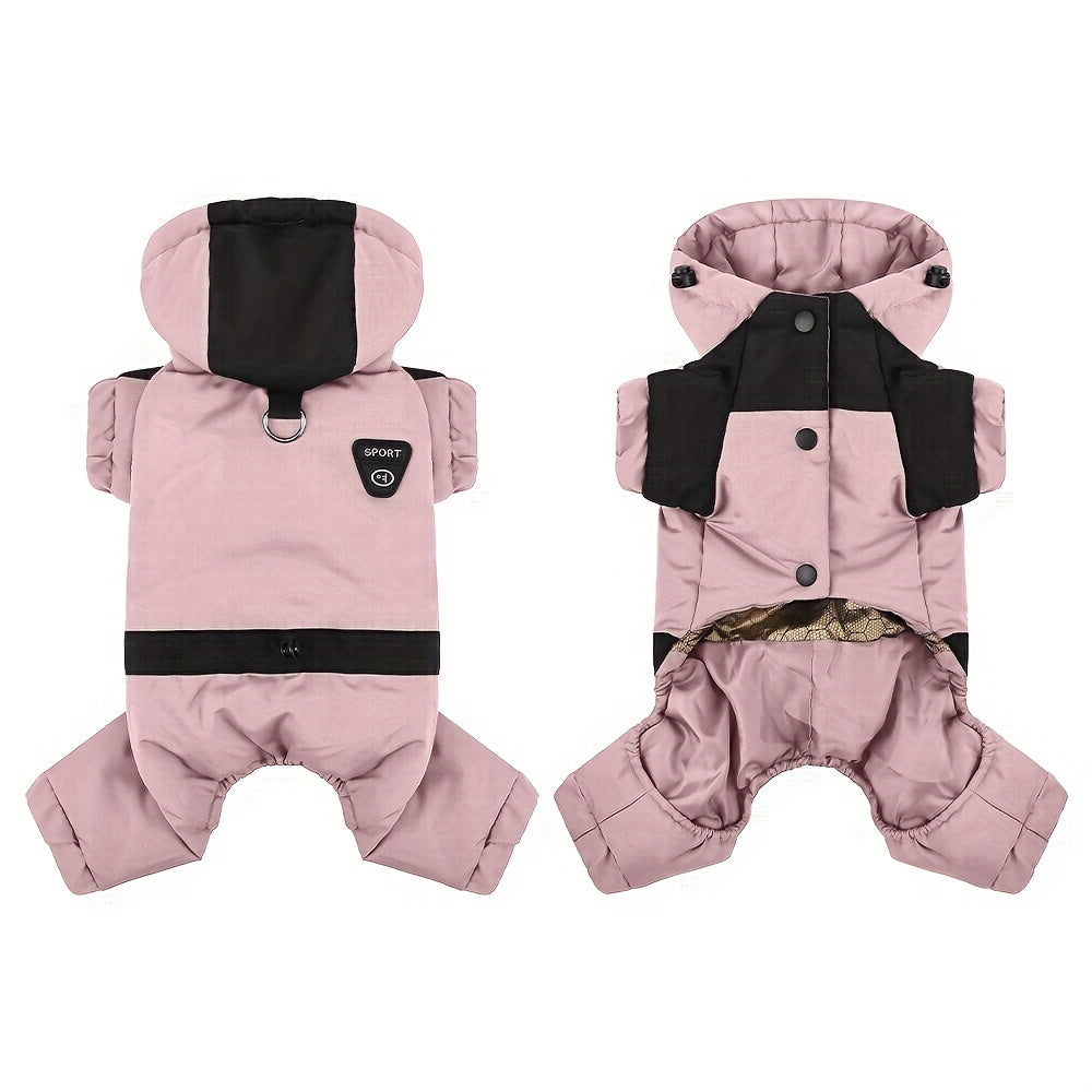 Manteau Chien Quatre Pattes à Capuche - Veste Hiver 2025 Coupe-Vent et Chaude