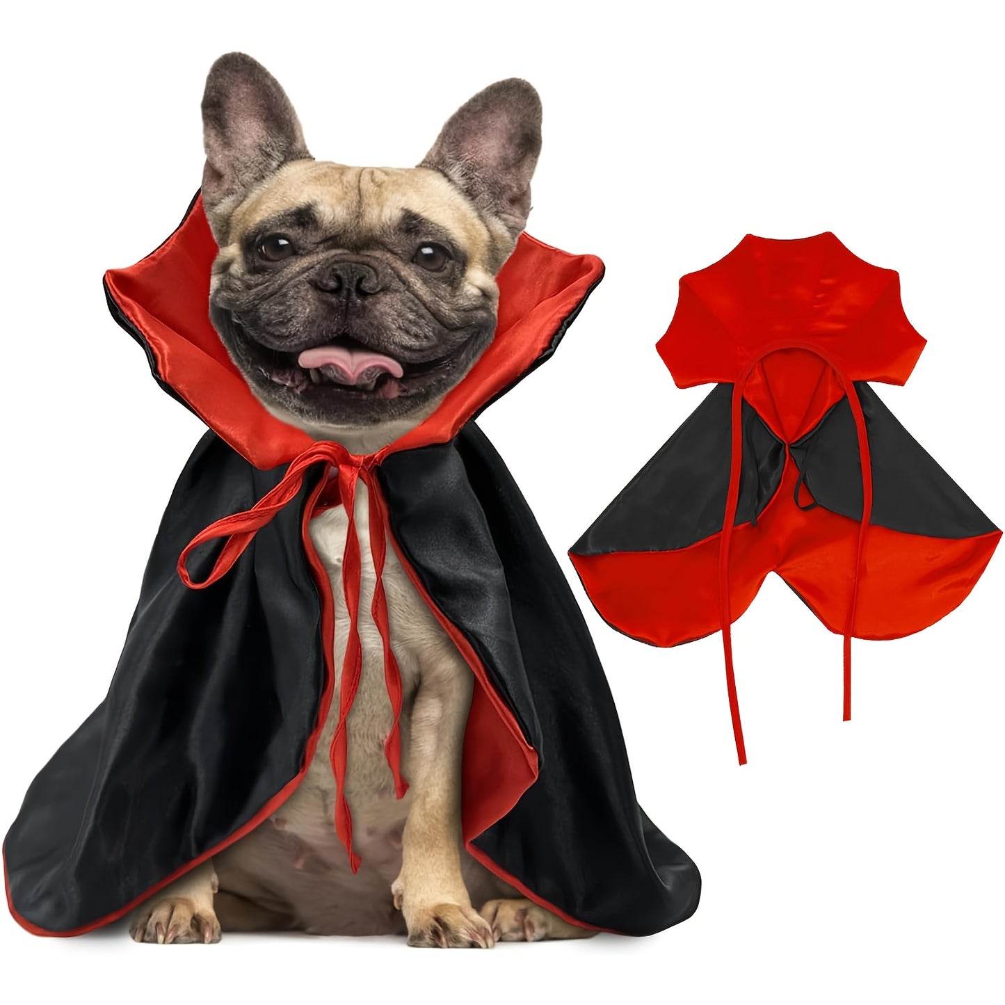 Cape Vampire XUNDI Chien Chat - Costume Halloween avec Bretelles Ajustables