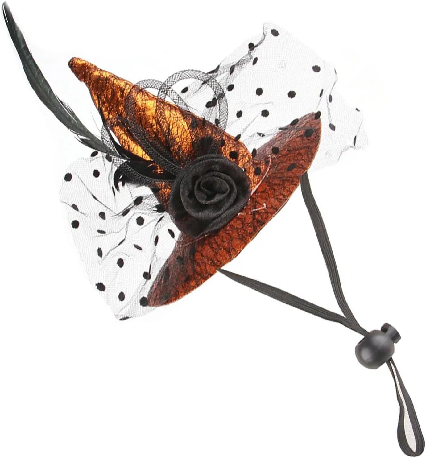 Chapeau de Sorcière Halloween pour Chien - Accessoire Festif avec Cordon Ajustable