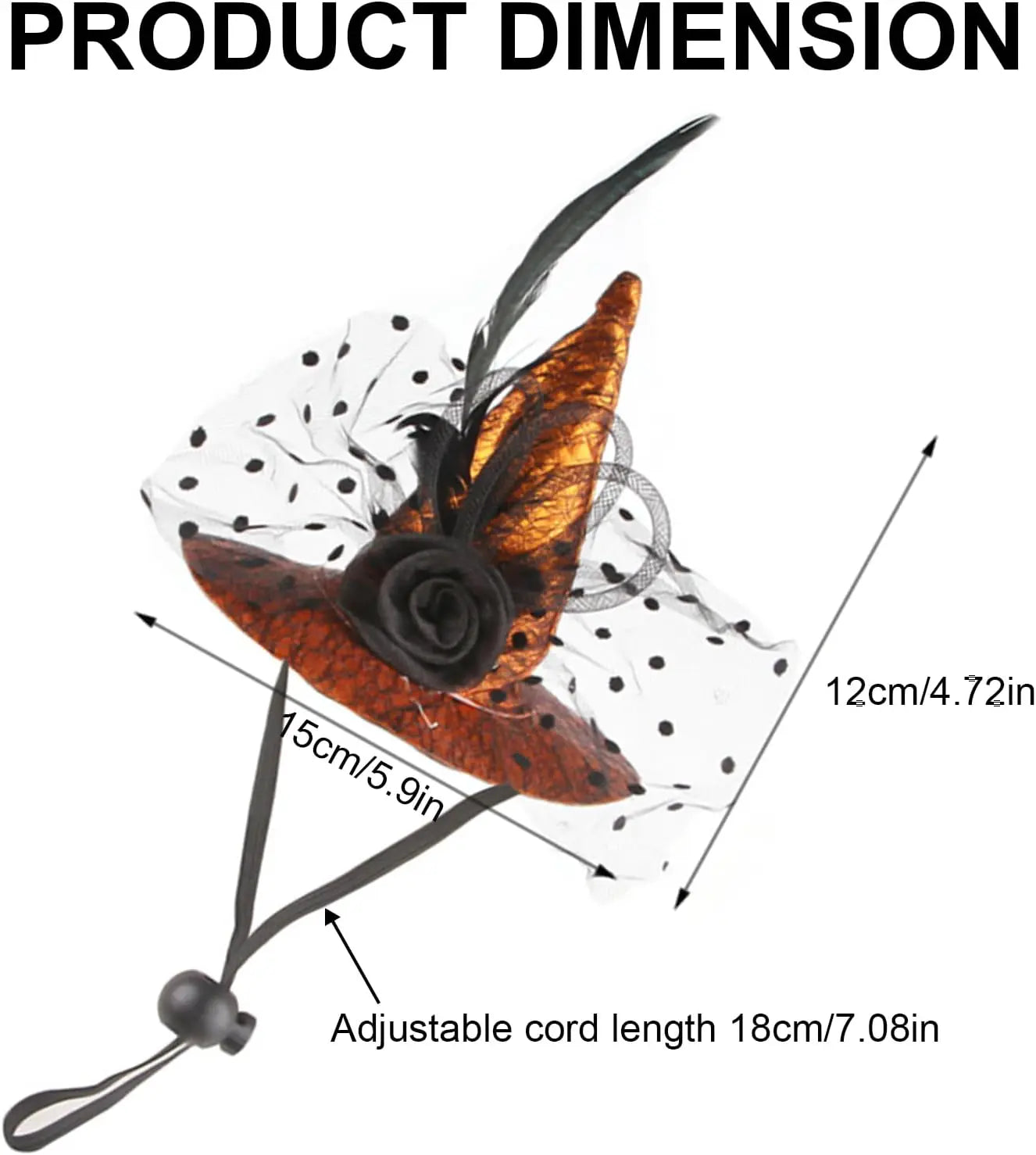 Chapeau de Sorcière Halloween pour Chien - Accessoire Festif avec Cordon Ajustable