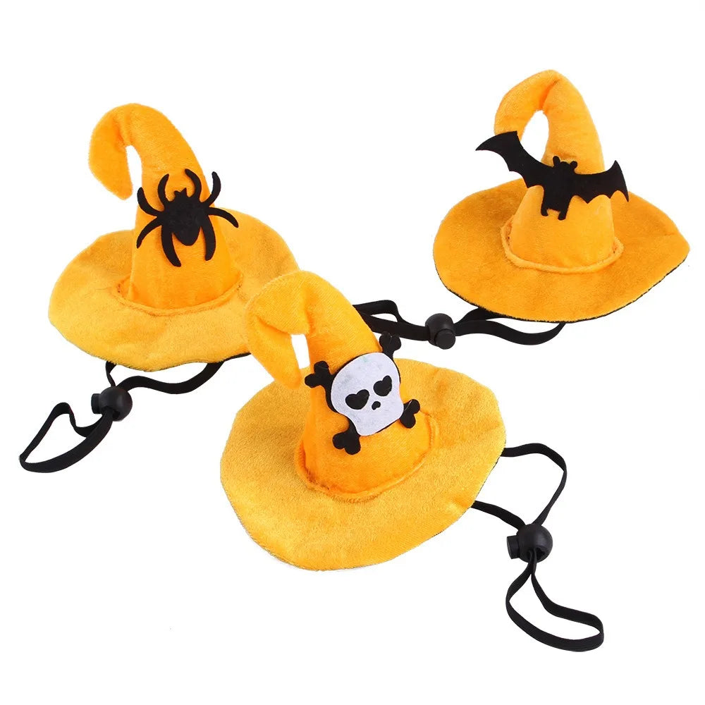 Chapeau Halloween Animaux - Citrouille Ajustable pour Chien et Chat