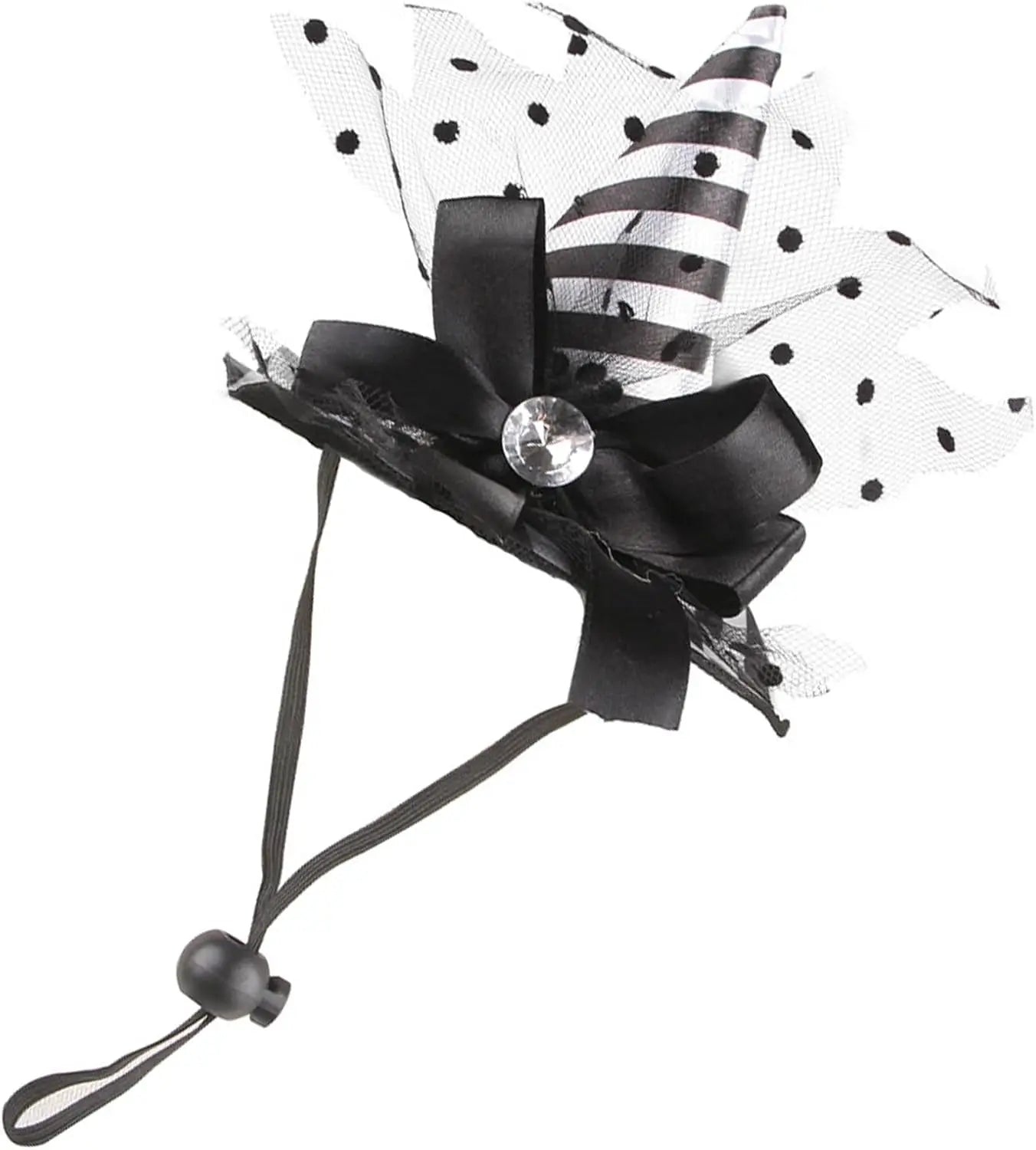 Chapeau de Sorcière Halloween pour Chien - Accessoire Festif avec Cordon Ajustable