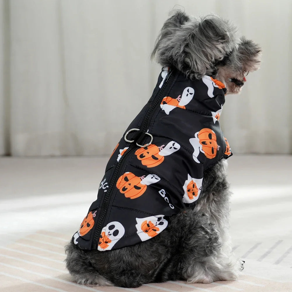 Veste Halloween Chien - Costume Festif Deux Pattes pour Petit et Moyen Chien
