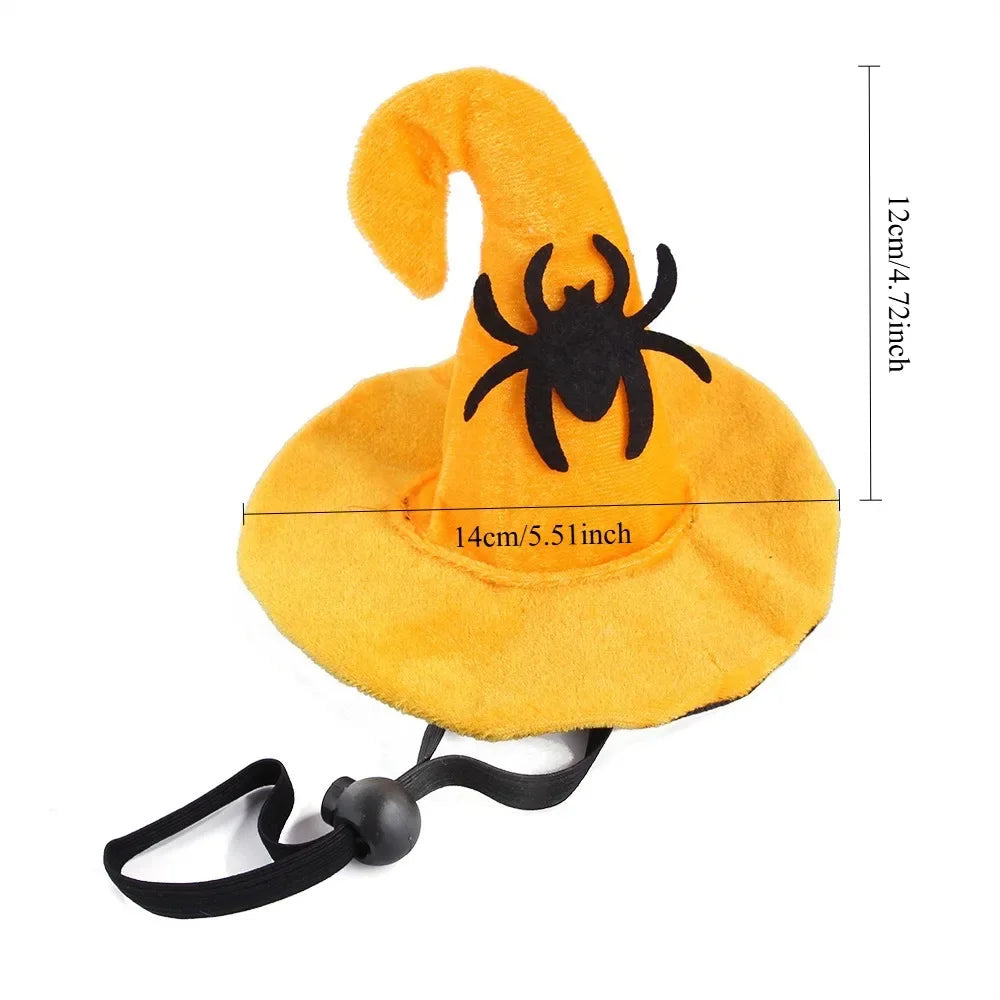 Chapeau Halloween Animaux - Citrouille Ajustable pour Chien et Chat
