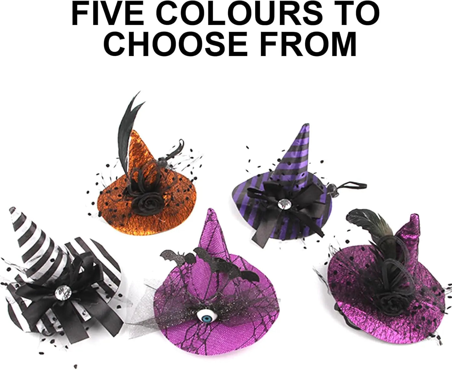 Chapeau de Sorcière Halloween pour Chien - Accessoire Festif avec Cordon Ajustable