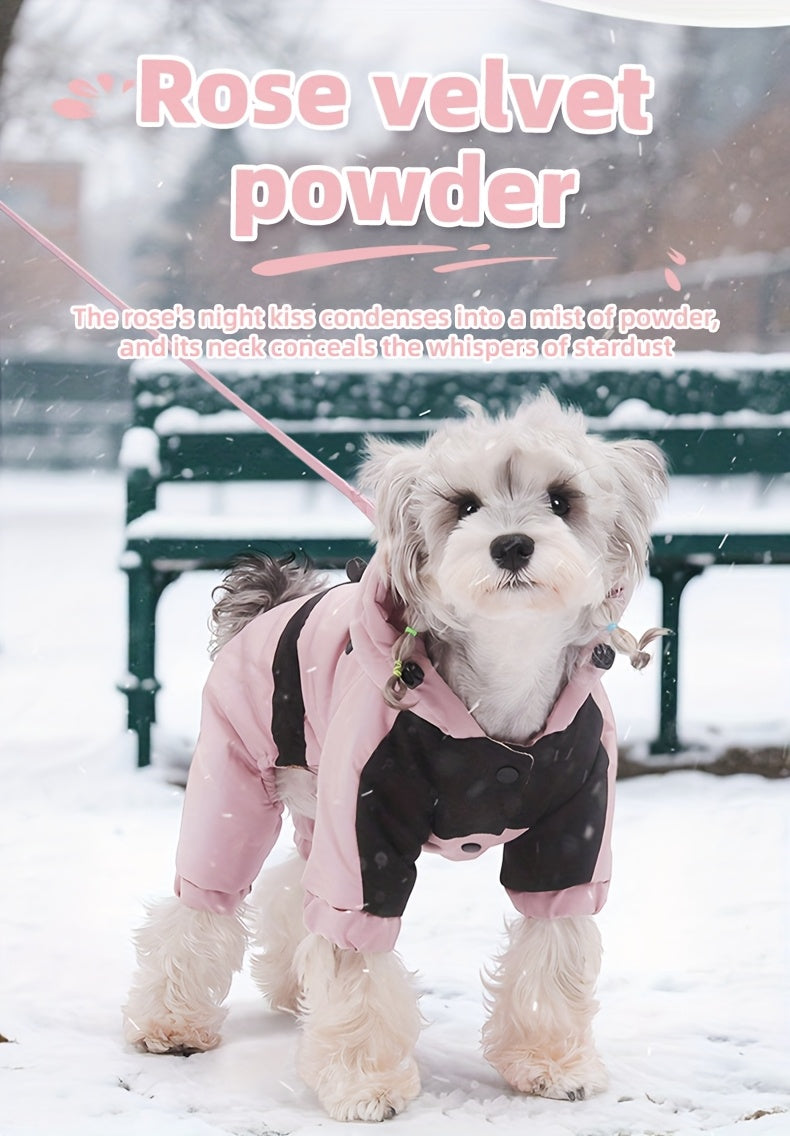 Manteau Chien Quatre Pattes à Capuche - Veste Hiver 2025 Coupe-Vent et Chaude