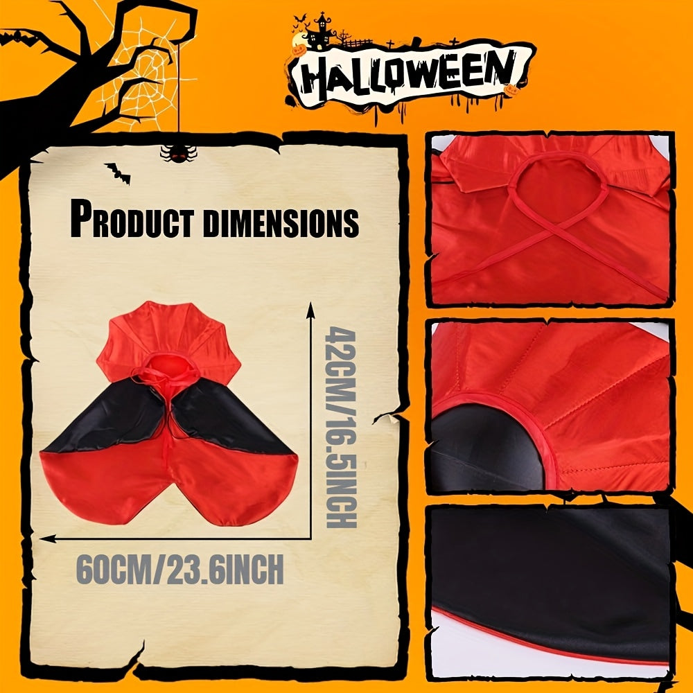 Cape Vampire XUNDI Chien Chat - Costume Halloween avec Bretelles Ajustables