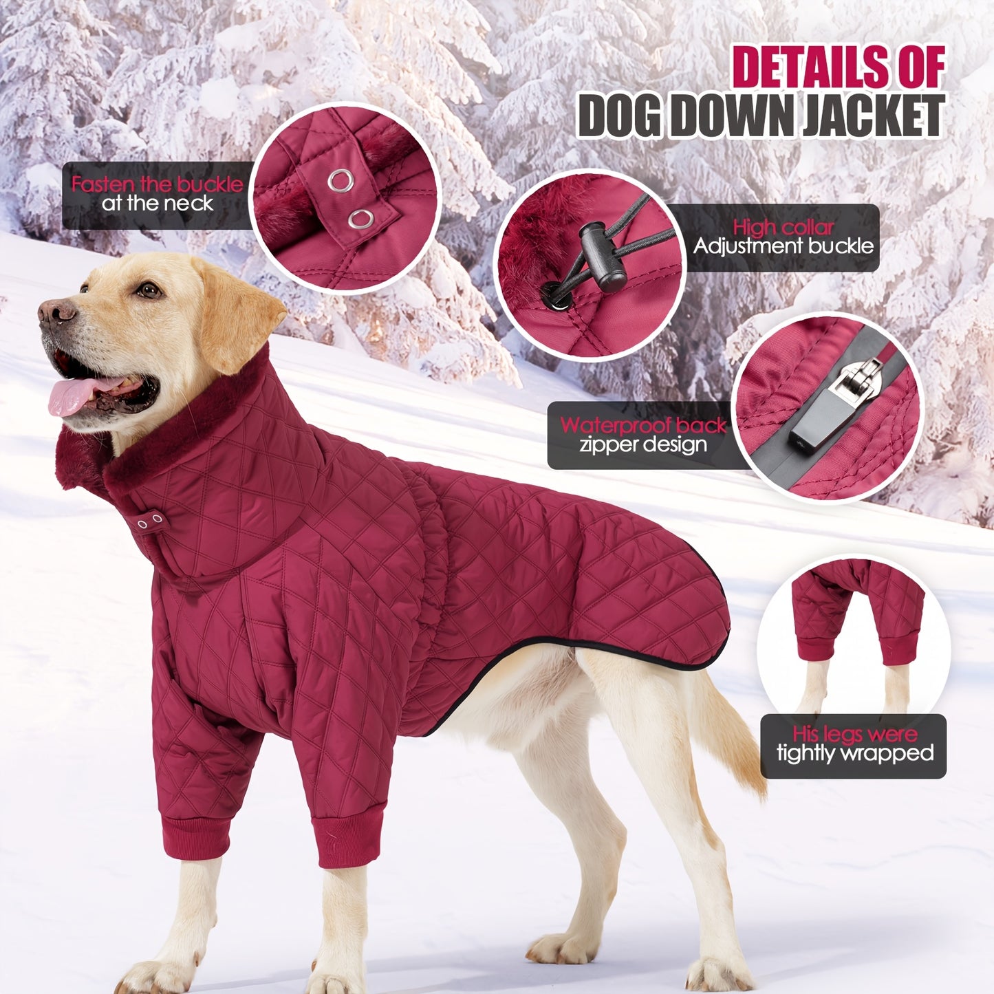 Veste Outdoor Chien Temps Froid - Manteau Automne Hiver Toutes Tailles