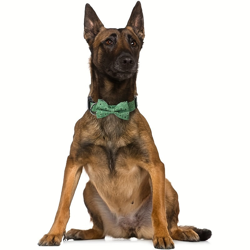 Collier Halloween Chien Ajustable - Motifs Citrouille Chauve-Souris Sorcière